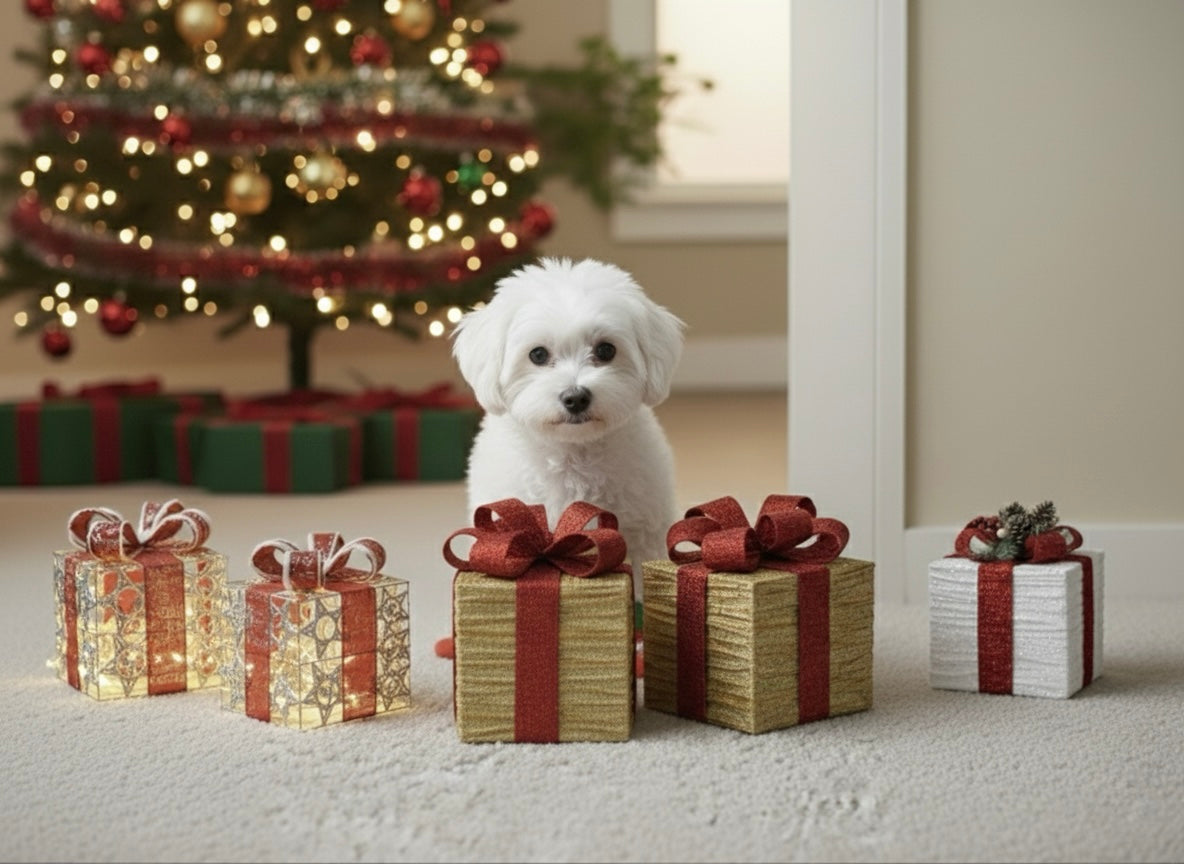 Set of 3 Illuminated-Style Iron Holiday Gift Boxes – Rustic & Elegant Decor