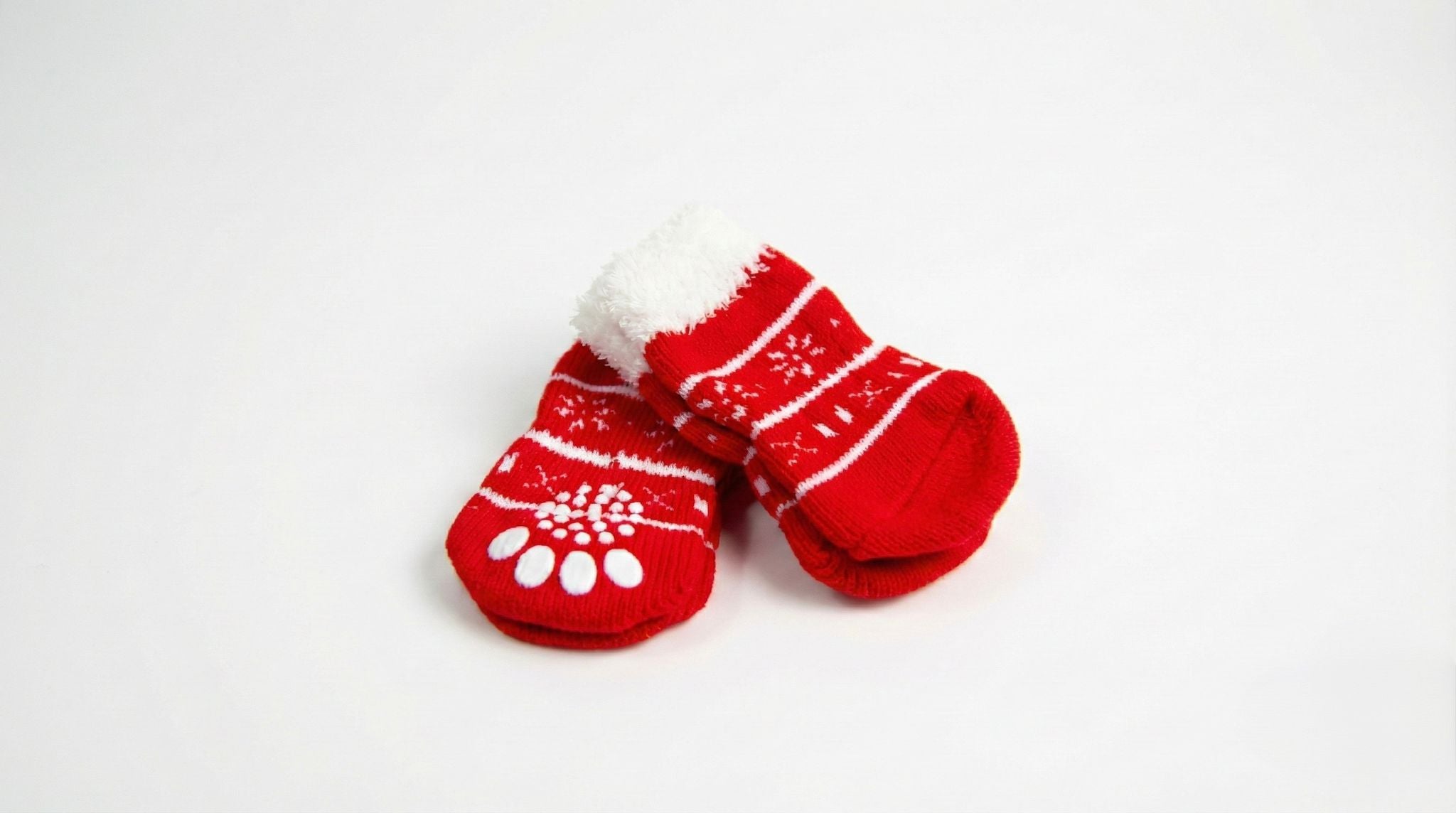 Non-Slip Christmas Dog Socks – Warm, Safe & Adorable